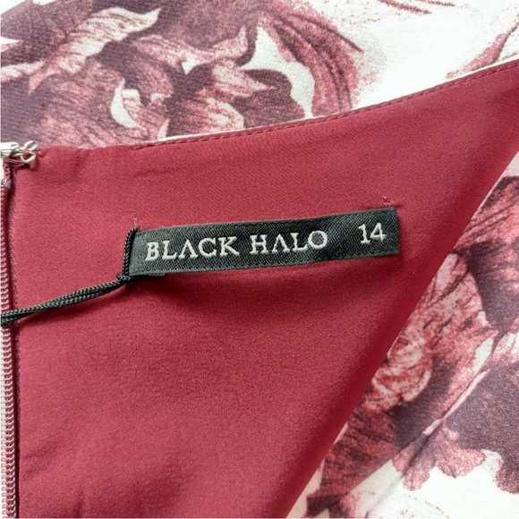 NWT Black Halo Lena Floral Sheath Strapless Dress - Picture 3 of 4